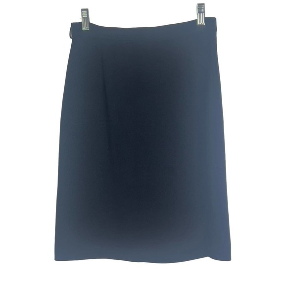 Moschino Cheap and Chic Black Side Zip Wool/Rayon Pencil Skirt SZ 6 - Picture 1 of 7